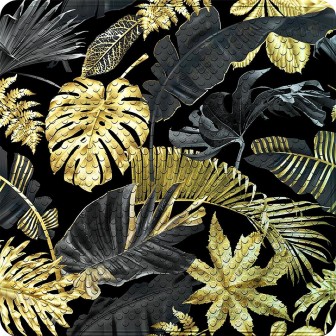 Badematte Golden Leaves 53 x 53 cm